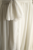 Simple halterneck Roman chiffon flowing wedding dress HZ1022