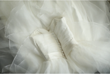 Simple Sweetheart Neckline Ruffled Tulle A-Line Wedding Dress HZ1022
