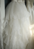 Simple Sweetheart Neckline Ruffled Tulle A-Line Wedding Dress HZ1022