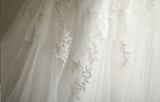 Royal Lace Tulle Splicing Off Shoulder Mermaid Wedding Dress HZ1022