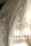 Vintage Lace Mesh Splicing Heart-Shaped Neck Mermaid Princess Wedding Dress HZ1022