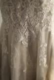 Vintage Lace Mesh Splicing Heart-Shaped Neck Mermaid Princess Wedding Dress HZ1022