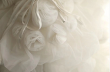 White sling heavy irregular multi-layered skirt mesh fluffy princess wedding dress HZ1022