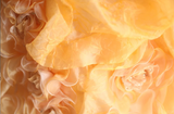 Chic orange heart-shaped neckline handmade flower beading irregular layered skirt A-line wedding dress HZ1022