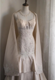 Retro palace soft light pink skirt cake layered wedding dress HZ1022