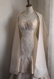 Retro palace soft light pink skirt cake layered wedding dress HZ1022