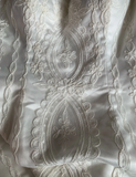Vintage off-shoulder palace lace wedding dress HZ1022