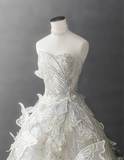 Dreamy 3D Butterfly Tulle A-Line Wedding Dress HZ1022