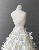 Dreamy 3D Butterfly Tulle A-Line Wedding Dress HZ1022