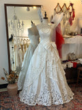 Princess Strapless Thick Satin Bowknot Hollow Design Back Tie Floor Length Wedding Dress HZ1022