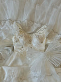 Shoulder Princess Bow Tulle Floor-Length Wedding Dress HZ1022