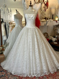 Vintage Strapless Rose Embroidery Wedding Dress with Train HZ1022