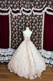 Moonlit Rose Heart-Shaped Neck Wedding Dress for Opening Ceremony with Floor-Length Skirt HZ1022