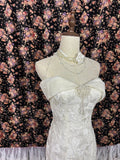 Elegant One Shoulder High Skirt Mermaid Lace Wedding Dress HZ1022