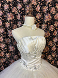 Princess Jellyfish Bud Oversized Rose Tulle Floor-Length Wedding Dress HZ1022
