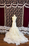 Sweetheart White Lace and Tulle Wedding Dress with Large Skirt HZ1022
