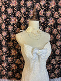 Sweetheart White Lace and Tulle Wedding Dress with Large Skirt HZ1022