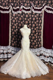 Elegant Sweetheart Neckline Herringbone Embroidery Floral Tulle Wedding Dress HZ1022