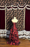 Bloody Rose Low Waist Tube Cake Layered Wedding Dress HZ1022