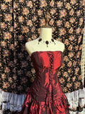 Bloody Rose Low Waist Tube Cake Layered Wedding Dress HZ1022