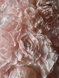 French romantic rose tulle flower tube top fluffy princess floor-length wedding dress HZ1022