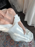 Elegant One Shoulder Satin Mermaid Train Wedding Dress HZ1022