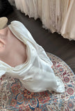 Vintage Lazy Long Sleeve Satin Mermaid Wedding Dress HZ1022