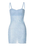 Blue designer hot girl backless halter mini homecoming dress HZ1022