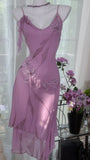 Enchanting Purple Chiffon Beaded Mermaid Prom Dress HZ1022