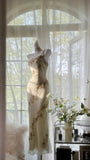 Flowy One Shoulder Chiffon Beaded Elegant Prom Dress HZ1022