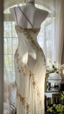 Flowy One Shoulder Chiffon Beaded Elegant Prom Dress HZ1022
