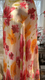 Colorful Printed V-Neck Chiffon Mermaid Prom Dress HZ1022