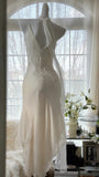 Pure and Elegant Chiffon Strap Beaded Mermaid Prom Dress HZ1022