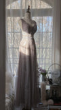 Stunning Purple Lace Tulle Backless Long Prom Dress HZ1022