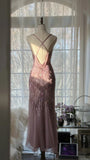 Stunning Purple Backless Beaded Chiffon Long Prom Dress HZ1022