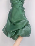 Vintage Dark Green Halter Neck Floral Mini Homecoming Dress HZ1022