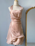Elegant Halterneck Floral Skirt Homecoming Dress HZ1022