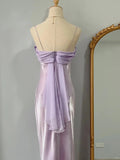 Cute Purple Spaghetti Strap Fit Long Prom Dress HZ1022