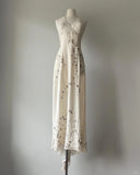 Elegant White Halter Neck Chiffon Beaded Prom Dress HZ1022
