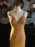 Beautiful Mermaid Spaghetti Strap Beaded Long Prom Dress HZ1022
