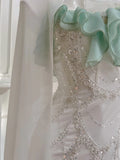 Beautiful Spaghetti Strap Mermaid Beaded Chiffon Prom Dress HZ1022