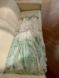 Beautiful Spaghetti Strap Mermaid Beaded Chiffon Prom Dress HZ1022