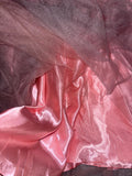 Cute Pink Strapless Beaded Tulle Princess Prom Dress HZ1022