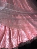 Cute Pink Strapless Beaded Tulle Princess Prom Dress HZ1022