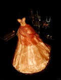 Beautiful Orange Tube Top Puffy Princess Long Prom Dress HZ1022