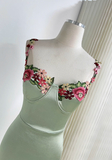 Retro Embroidered Suspenders Slim Fit Hip 17th Birthday Homecoming Dress HZ1022