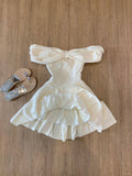 Beautiful One Shoulder Bow Princess A-line Homecoming Dress HZ1022