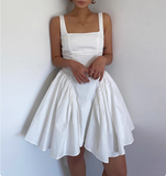 Cute Butterfly Backless Square Neck Waist Backless 17th Birthday Homecoming Dress HZ1022