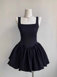 Sweet Square Neck Sleeveless Waist Ballet Puffy Birthday Tutu Homecoming Dress HZ1022