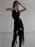 Irregular Ruffled Halterneck Chiffon Backless Homecoming Dress HZ1022